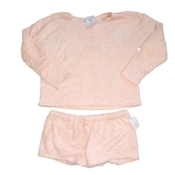 Lauren Conrad Intimates Cozy Shorts Sleeve Set-Pink-XL-NWT - Picture 2 of 7